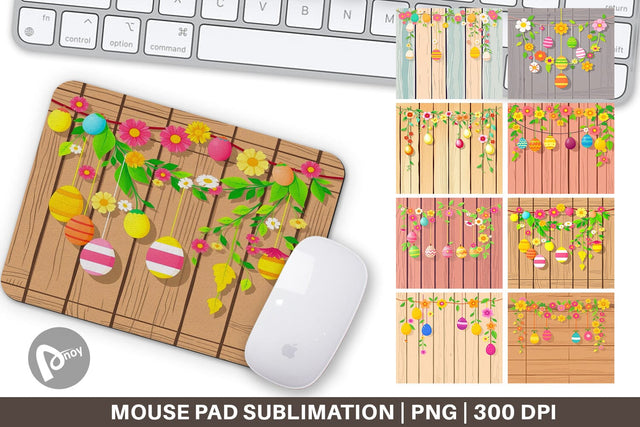 Mouse Pad Easter Wood Sublimation artnoy 