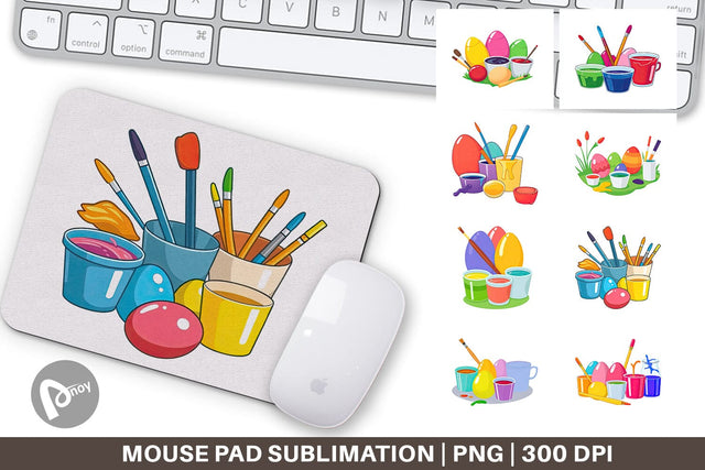 Mouse Pad Egg Dye Kit Sublimation artnoy 