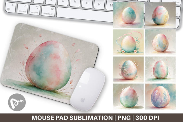 Mouse Pad Eggs Easter Sublimation artnoy 