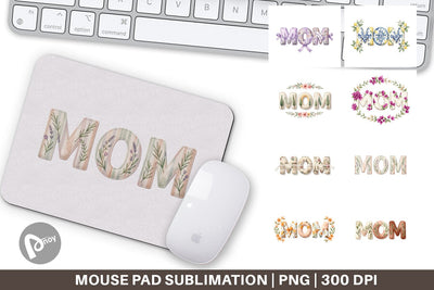 Mouse Pad Elegant Lemon MOM Mediterranean Sublimation artnoy 