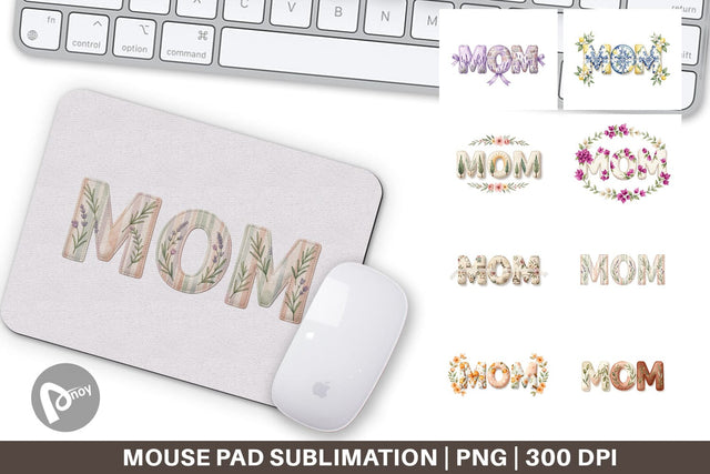 Mouse Pad Elegant Lemon MOM Mediterranean Sublimation artnoy 