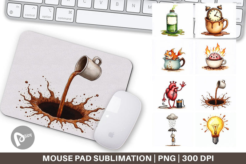 Mouse Pad Existential Espresso Abstract Tooncore Sublimation artnoy 