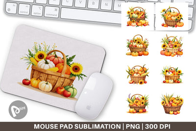 Mouse Pad Fall Fruit Sublimation artnoy 