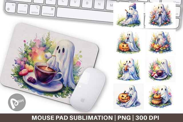 Mouse Pad Fall Pumpkin Spice Coffee Sublimation artnoy 