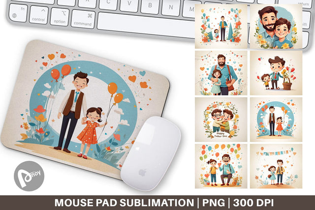 Mouse Pad Father's Day Art Sublimation artnoy 