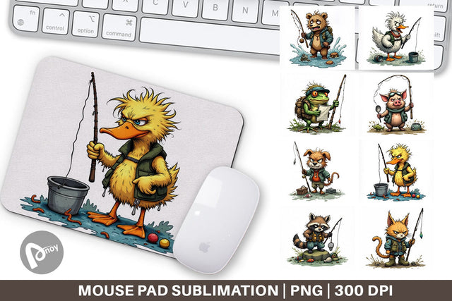 Mouse Pad Fishing Grumps Sublimation artnoy 