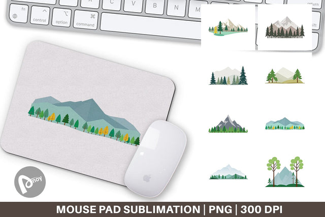 Mouse Pad Forest and Mountain Sublimation artnoy 