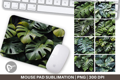 Mouse Pad Forest Leaves Pattern Sublimation artnoy 
