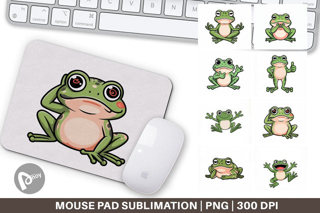 Mouse Pad Frog Mood Sublimation artnoy 