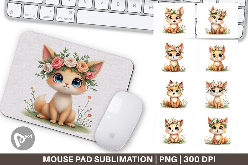 Mouse Pad Furry Expressions Sublimation artnoy 