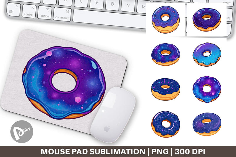Mouse Pad Galaxy Donut Sublimation artnoy 