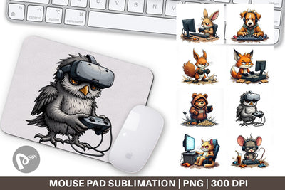 Mouse Pad Gamer Critters Sublimation artnoy 