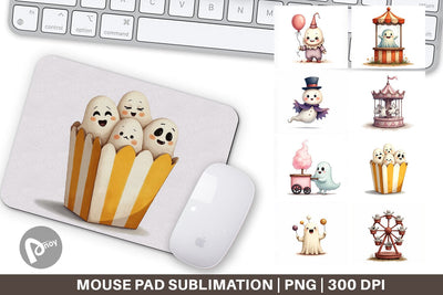 Mouse Pad Ghost Carnival Toys Sublimation artnoy 