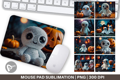 Mouse Pad Ghost Knitted Sublimation artnoy 