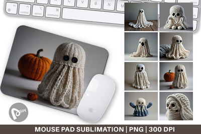 Mouse Pad Ghost Knitted Sublimation artnoy 