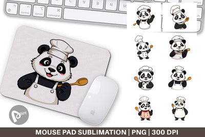 Mouse Pad Gift Panda Sublimation artnoy 