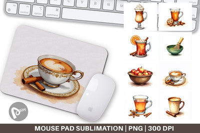 Mouse Pad Global Winter Warmers Watercolor Sublimation artnoy 