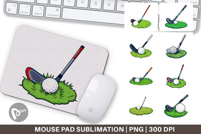 Mouse Pad Golf Club Sublimation artnoy 