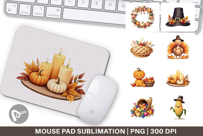Mouse Pad Grateful Gathering Sublimation artnoy 
