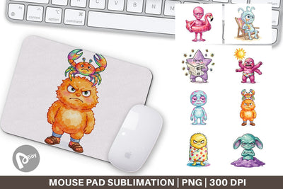 Mouse Pad Grumpy Cosmic Vacation Sublimation artnoy 