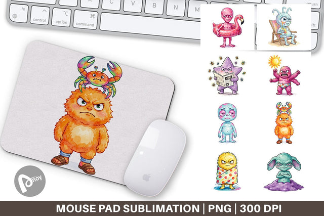 Mouse Pad Grumpy Cosmic Vacation Sublimation artnoy 