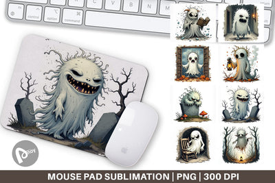 Mouse Pad Grumpy Ghost Sublimation artnoy 