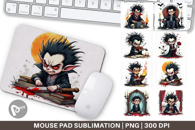 Mouse Pad Grumpy Vampire Sublimation artnoy 