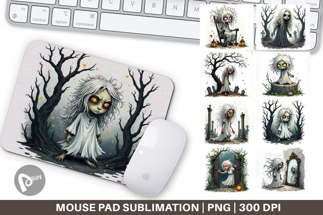 Mouse Pad Grumpy White Lady Sublimation artnoy 