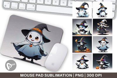 Mouse Pad Halloween Ghost Sublimation artnoy 