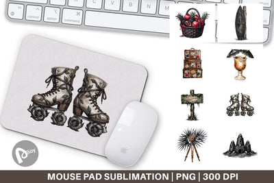 Mouse Pad Haunting Tropical Goth Vacation Sublimation artnoy 