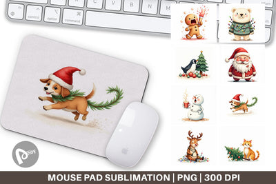 Mouse Pad Holiday Chaos Crew Sublimation artnoy 