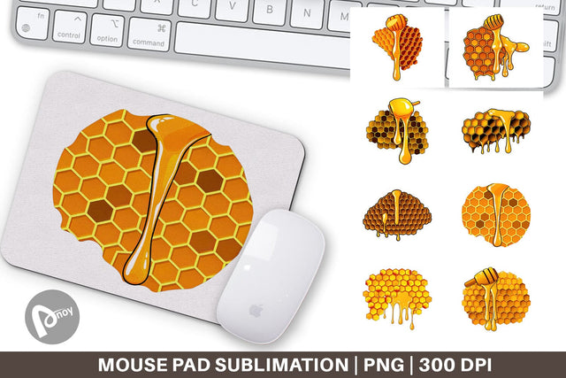 Mouse Pad Honeycomb Sublimation artnoy 