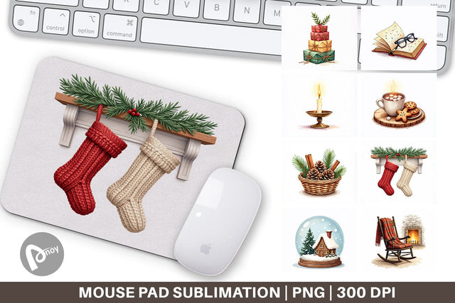 Mouse Pad Hygge Holiday Sublimation artnoy 