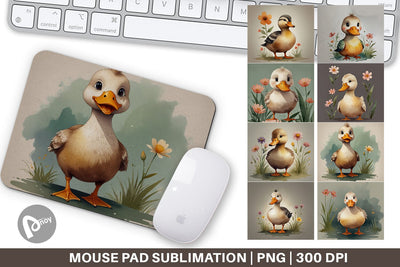 Mouse Pad Illustration Duck Sublimation artnoy 