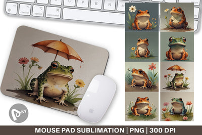 Mouse Pad Illustration Frog Sublimation artnoy 