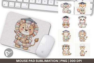 Mouse Pad Innocent Future Career Patchwork Sublimation artnoy 