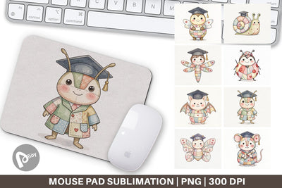 Mouse Pad Innocent Garden Graduate Patchwork Sublimation artnoy 