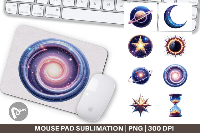 Mouse Pad Interstellar Icons Sublimation artnoy 