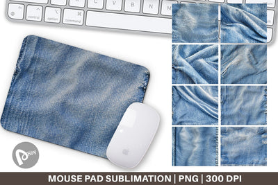 Mouse Pad Jean Texture Sublimation artnoy 