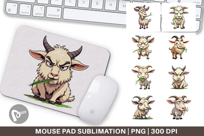 Mouse Pad Judgy Goat Sublimation artnoy 
