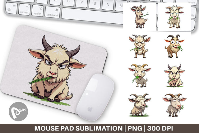 Mouse Pad Judgy Goat Sublimation artnoy 