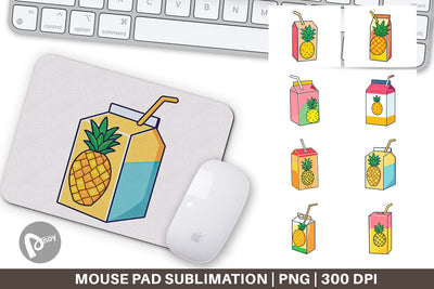 Mouse Pad Juice Box Sublimation artnoy 