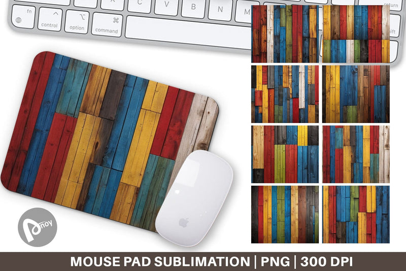 Mouse Pad Juneteenth Wood Texture Sublimation artnoy 