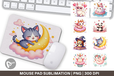 Mouse Pad Kawaii Magic Critters Sublimation artnoy 