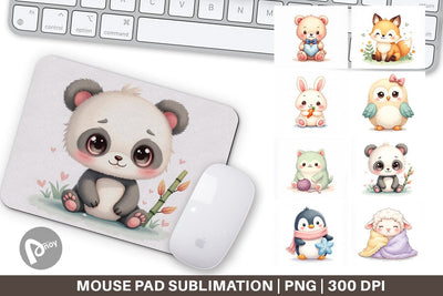 Mouse Pad Kawaii Plush Dolls Sublimation artnoy 