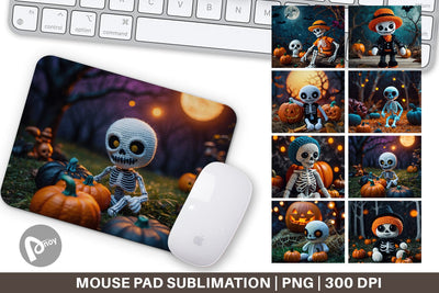 Mouse Pad Knitted Skeleton Sublimation artnoy 