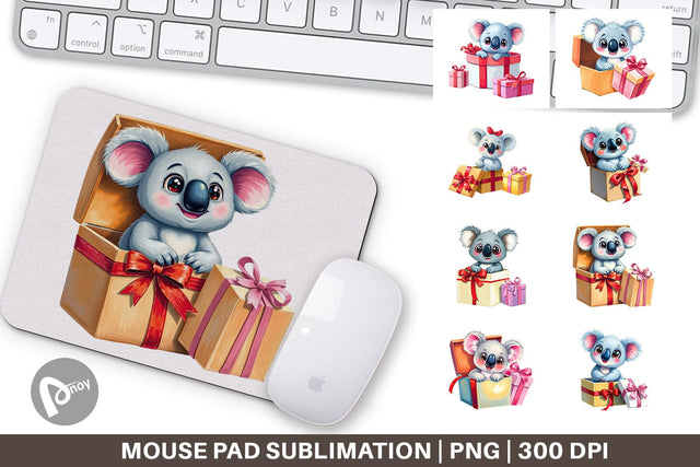 Mouse Pad Koala Gift Sublimation artnoy 