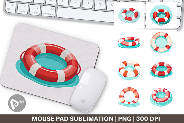 Mouse Pad Lifebuoy Sublimation artnoy 
