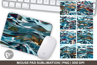 Mouse Pad Liquid Metal Flow Sublimation artnoy 
