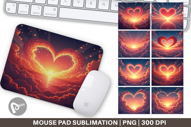 Mouse Pad Love Horizon Sublimation artnoy 